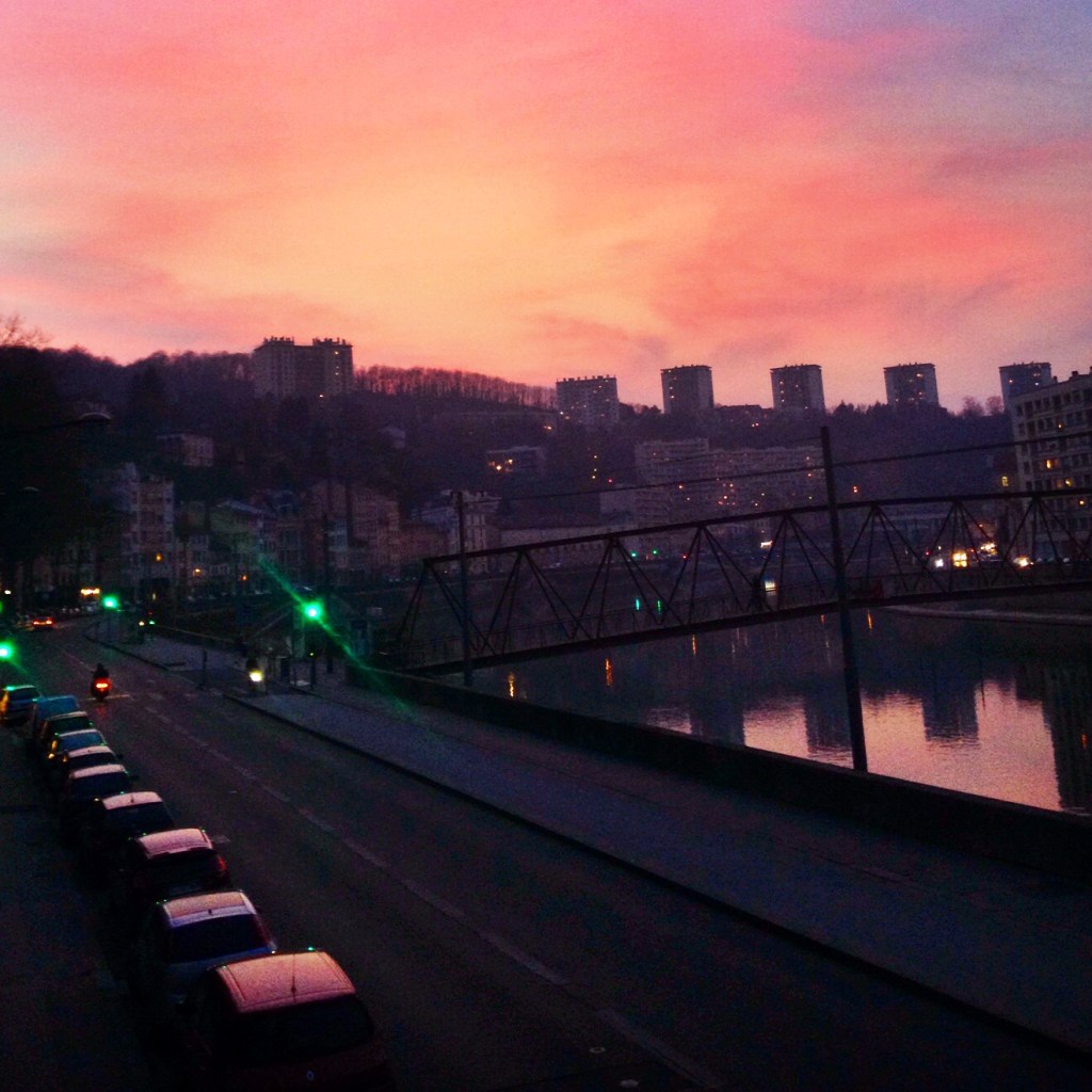 coucher de soleil lyon