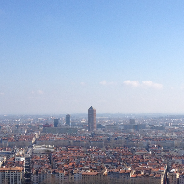 Vue de Lyon depuis Fourvière
