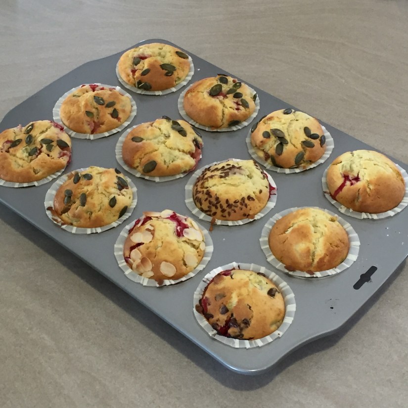 muffins fraises rhubarbes