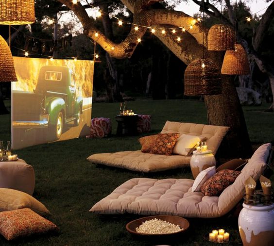 salle de ciné plein air