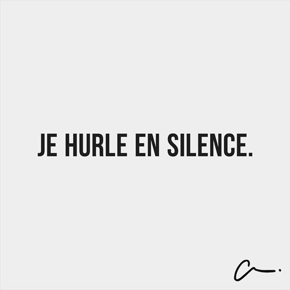 hurler en silence