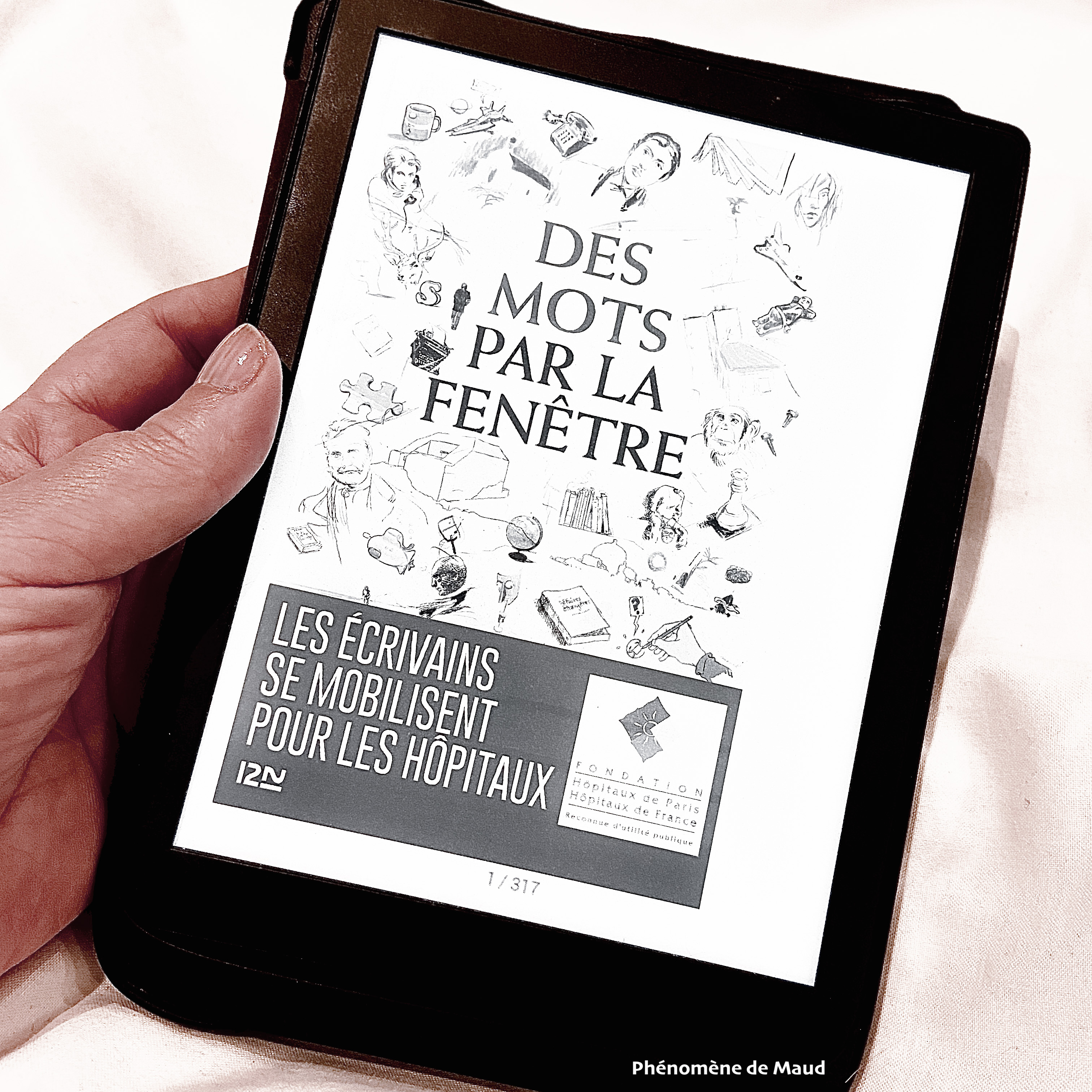 liseuse vivlio des mots pas la fenêtre