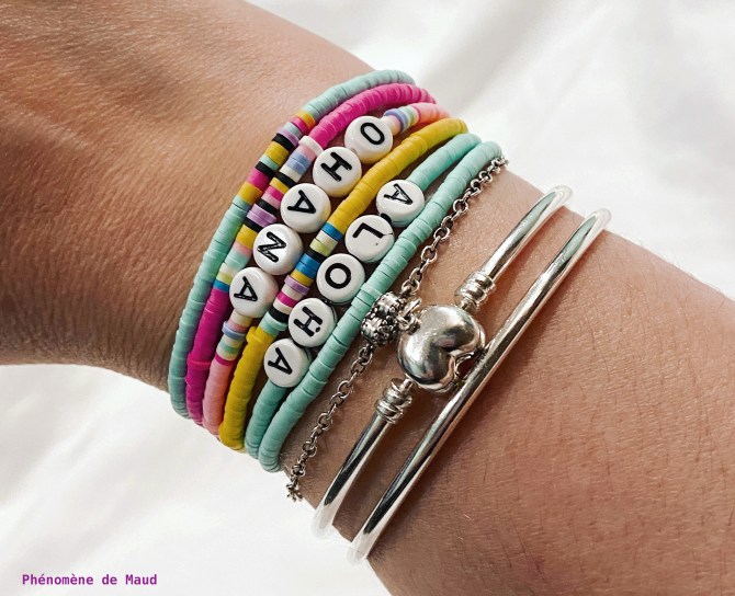 bracelets perles heishi phenomene de maud
