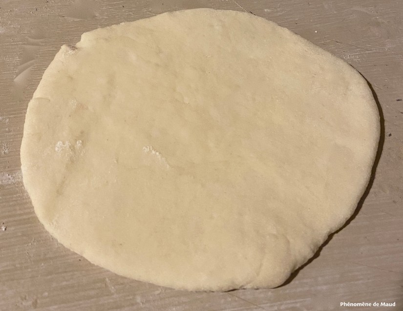 petite galette de pâte à brioche vapeur