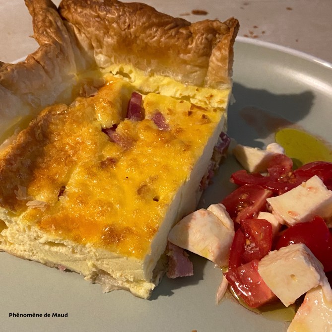 quiche au mascarpone et tomates mozarella