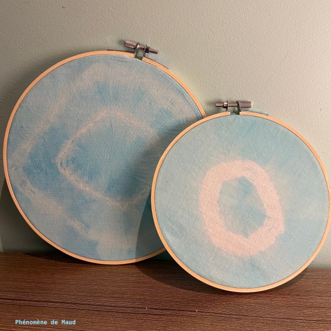 décoration cercles à broder teinture IDEAL